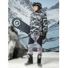 imageMAGCOMSEN Mens Winter Pants Snow Pants Fleece Lined Water Resistant 4 Zip Pockets Skiing PantsLight Grey
