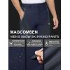 imageMAGCOMSEN Mens Winter Pants Snow Pants Fleece Lined Water Resistant 4 Zip Pockets Skiing PantsNavy