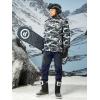 imageMAGCOMSEN Mens Winter Pants Snow Pants Fleece Lined Water Resistant 4 Zip Pockets Skiing PantsNavy