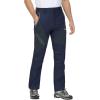 imageMAGCOMSEN Mens Winter Pants Snow Pants Fleece Lined Water Resistant 4 Zip Pockets Skiing PantsNavy