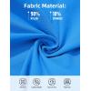 imageMAGCOMSEN Mens Workout Gym Shorts Quick Dry 34 Capri Pants Zipper Pockets Hiking Athletic Running ShortsAzure