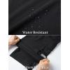 imageMAGCOMSEN Mens Workout Gym Shorts Quick Dry 34 Capri Pants Zipper Pockets Hiking Athletic Running ShortsBlack