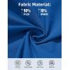 imageMAGCOMSEN Mens Workout Gym Shorts Quick Dry 34 Capri Pants Zipper Pockets Hiking Athletic Running ShortsBlue