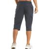 imageMAGCOMSEN Mens Workout Gym Shorts Quick Dry 34 Capri Pants Zipper Pockets Hiking Athletic Running ShortsDark Grey