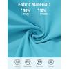 imageMAGCOMSEN Mens Workout Gym Shorts Quick Dry 34 Capri Pants Zipper Pockets Hiking Athletic Running ShortsIce Blue