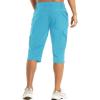 imageMAGCOMSEN Mens Workout Gym Shorts Quick Dry 34 Capri Pants Zipper Pockets Hiking Athletic Running ShortsIce Blue