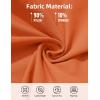 imageMAGCOMSEN Mens Workout Gym Shorts Quick Dry 34 Capri Pants Zipper Pockets Hiking Athletic Running ShortsOrange