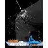 imageMAGCOMSEN Snow Pants Men Waterproof with Zipper Bottom Winter Softshell Ski Pants Fleece Lined Hiking Snowboard PantsBlack