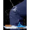 imageMAGCOMSEN Snow Pants Men Waterproof with Zipper Bottom Winter Softshell Ski Pants Fleece Lined Hiking Snowboard PantsNavy