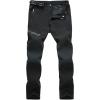 imageMAGCOMSEN Mens Hiking Pants QuickDry Water Resistant Reinforced Knee 4 Zip Pockets Outdoor Work PantsBlack