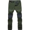 imageMAGCOMSEN Mens Hiking Pants QuickDry Water Resistant Reinforced Knee 4 Zip Pockets Outdoor Work PantsGreen