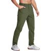 imageMAGCOMSEN Mens Hiking Pants Water Resistant Quick Dry Golf Pants Ripstop Lightweight Casual Work Pants 4 PocketsArmygreen