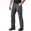 imageMAGCOMSEN Mens Tactical Pants with 9 Pockets RipStop Lightweight Work Hiking PantsGrey