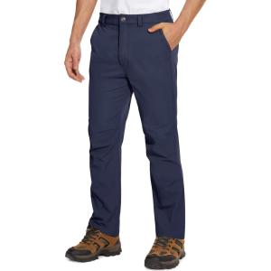imageMAGCOMSEN Mens Golf Pants Stretch Fast Dry Lightweight Casual Hiking Pants with 3 PocketsNavy