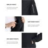 imageMAGCOMSEN Mens Bomber Jacket Lightweight Casual Windbreaker Spring Fall Zip Up Coat with 5 PocketBlack