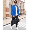 imageMAGCOMSEN Mens Bomber Jacket Lightweight Casual Windbreaker Spring Fall Zip Up Coat with 5 PocketBlue Green