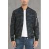 imageMAGCOMSEN Mens Bomber Jacket Lightweight Casual Windbreaker Spring Fall Zip Up Coat with 5 PocketCamouflage Black