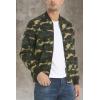imageMAGCOMSEN Mens Bomber Jacket Lightweight Casual Windbreaker Spring Fall Zip Up Coat with 5 PocketCamouflage Green