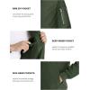 imageMAGCOMSEN Mens Bomber Jacket Lightweight Casual Windbreaker Spring Fall Zip Up Coat with 5 PocketGreen