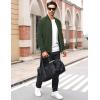 imageMAGCOMSEN Mens Bomber Jacket Lightweight Casual Windbreaker Spring Fall Zip Up Coat with 5 PocketGreen