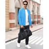 imageMAGCOMSEN Mens Bomber Jacket Lightweight Casual Windbreaker Spring Fall Zip Up Coat with 5 PocketIce Blue