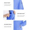 imageMAGCOMSEN Mens Bomber Jacket Lightweight Casual Windbreaker Spring Fall Zip Up Coat with 5 PocketLight Blue