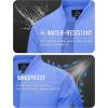 imageMAGCOMSEN Mens Bomber Jacket Lightweight Casual Windbreaker Spring Fall Zip Up Coat with 5 PocketLight Blue