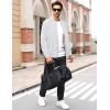 imageMAGCOMSEN Mens Bomber Jacket Lightweight Casual Windbreaker Spring Fall Zip Up Coat with 5 PocketWhite