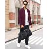 imageMAGCOMSEN Mens Bomber Jacket Lightweight Casual Windbreaker Spring Fall Zip Up Coat with 5 PocketWine Red
