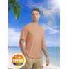 imageMAGCOMSEN Mens Short Sleeve UPF 50 TShirt Quick Dry Rash Guard Athletic Running Swim Top Tee Performance Water ShirtsApricot