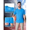 imageMAGCOMSEN Mens Short Sleeve UPF 50 TShirt Quick Dry Rash Guard Athletic Running Swim Top Tee Performance Water ShirtsAzure
