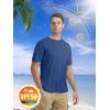 imageMAGCOMSEN Mens Short Sleeve UPF 50 TShirt Quick Dry Rash Guard Athletic Running Swim Top Tee Performance Water ShirtsBlue Grey