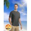 imageMAGCOMSEN Mens Short Sleeve UPF 50 TShirt Quick Dry Rash Guard Athletic Running Swim Top Tee Performance Water ShirtsDark Grey