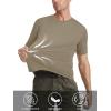 imageMAGCOMSEN Mens Short Sleeve UPF 50 TShirt Quick Dry Rash Guard Athletic Running Swim Top Tee Performance Water ShirtsDull Cyan