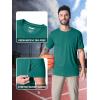 imageMAGCOMSEN Mens Short Sleeve UPF 50 TShirt Quick Dry Rash Guard Athletic Running Swim Top Tee Performance Water ShirtsEmerald Green