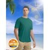 imageMAGCOMSEN Mens Short Sleeve UPF 50 TShirt Quick Dry Rash Guard Athletic Running Swim Top Tee Performance Water ShirtsEmerald Green