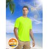 imageMAGCOMSEN Mens Short Sleeve UPF 50 TShirt Quick Dry Rash Guard Athletic Running Swim Top Tee Performance Water ShirtsFluorescent Green