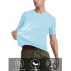 imageMAGCOMSEN Mens Short Sleeve UPF 50 TShirt Quick Dry Rash Guard Athletic Running Swim Top Tee Performance Water ShirtsLake Blue