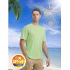 imageMAGCOMSEN Mens Short Sleeve UPF 50 TShirt Quick Dry Rash Guard Athletic Running Swim Top Tee Performance Water ShirtsLight Green