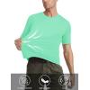 imageMAGCOMSEN Mens Short Sleeve UPF 50 TShirt Quick Dry Rash Guard Athletic Running Swim Top Tee Performance Water ShirtsMint Green