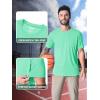 imageMAGCOMSEN Mens Short Sleeve UPF 50 TShirt Quick Dry Rash Guard Athletic Running Swim Top Tee Performance Water ShirtsMint Green