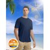 imageMAGCOMSEN Mens Short Sleeve UPF 50 TShirt Quick Dry Rash Guard Athletic Running Swim Top Tee Performance Water ShirtsNavy