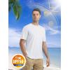 imageMAGCOMSEN Mens Short Sleeve UPF 50 TShirt Quick Dry Rash Guard Athletic Running Swim Top Tee Performance Water ShirtsWhite