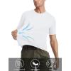 imageMAGCOMSEN Mens Short Sleeve UPF 50 TShirt Quick Dry Rash Guard Athletic Running Swim Top Tee Performance Water ShirtsWhite