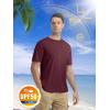 imageMAGCOMSEN Mens Short Sleeve UPF 50 TShirt Quick Dry Rash Guard Athletic Running Swim Top Tee Performance Water ShirtsWine