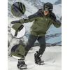 imageMAGCOMSEN Mens Winter Coats Water Resistant Ski Snow Jacket Warm Fleece Jacket Parka Raincoats With MultiPocketsArmy Green