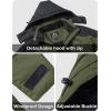 imageMAGCOMSEN Mens Winter Coats Water Resistant Ski Snow Jacket Warm Fleece Jacket Parka Raincoats With MultiPocketsArmy Green