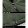 imageMAGCOMSEN Mens Winter Coats Water Resistant Ski Snow Jacket Warm Fleece Jacket Parka Raincoats With MultiPocketsArmy Green