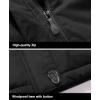 imageMAGCOMSEN Mens Winter Coats Water Resistant Ski Snow Jacket Warm Fleece Jacket Parka Raincoats With MultiPocketsBlack