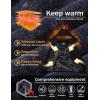 imageMAGCOMSEN Mens Winter Coats Water Resistant Ski Snow Jacket Warm Fleece Jacket Parka Raincoats With MultiPocketsBlack